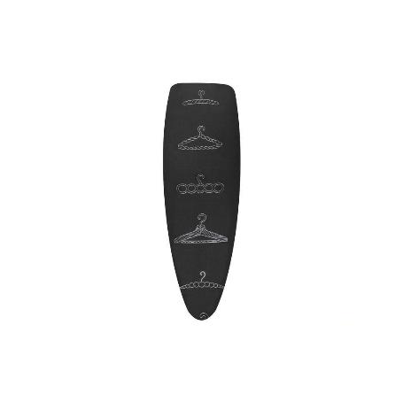 FUNDA ACOLCHADA PARA TABLA DE PLANCHAR 135X53 PERCHAS BLANCAS