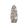 FUNDA TABLA PLANCHAR ACOLCHADA 140X60 FLORES BLANCAS