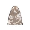 FUNDA TABLA PLANCHAR ACOLCHADA 140X60 FLORES BLANCAS