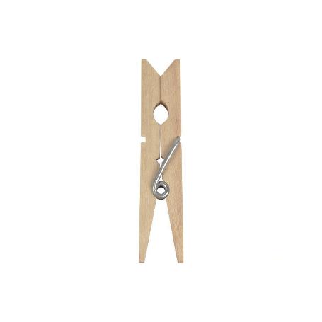 PACK 24 UDS PINZAS MADERA PRIMERA CALIDAD 7CM