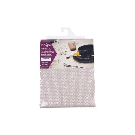 MANTEL REDONDO PÉTALOS ANTIMANCHAS RESINADO JACQUARD CONFECCIONADO 50 % ALGODÓN 50 % POLIÉSTER 1,80 M