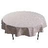MANTEL REDONDO PÉTALOS ANTIMANCHAS RESINADO JACQUARD CONFECCIONADO 50 % ALGODÓN 50 % POLIÉSTER 1,80 M