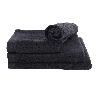 TOALLA TOCADOR NEGRO GR.580/M2 MODELO BRILLANTE 30X50CM