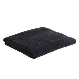 TOALLA BAÑO NEGRO GR.580/M2 MODELO BRILLANTE 100X150CM