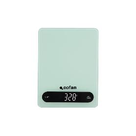 BÁSCULA DE COCINA DIGITAL 10 KG COLOR MENTA