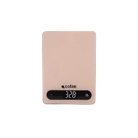 BÁSCULA DE COCINA DIGITAL 10 KG COLOR NARANJA PASTEL