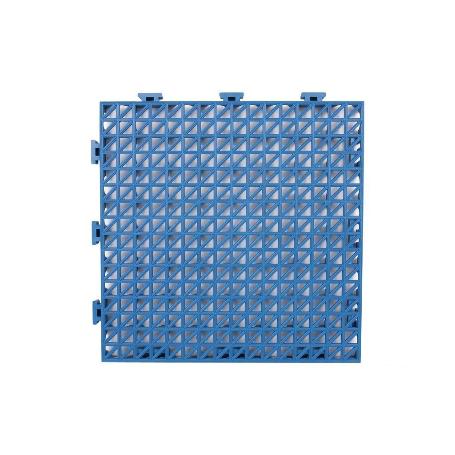 SET DE 4 UDS. LOSETA ALVEOLADA AZUL DE PVC 33 X 33 X 2 CM