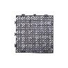 SET DE 4 UDS. LOSETA ALVEOLADA GRIS OSCURO DE PVC 33 X 33 X 2 CM
