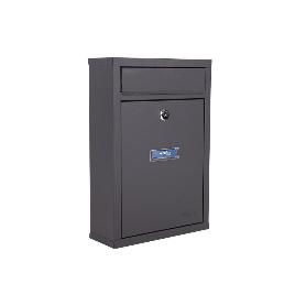 BUZÓN CORREO EXTERIOR NEGRO MODELO LETTER 320X215X85MM