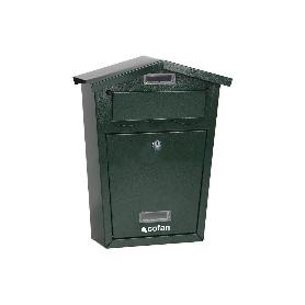 BUZÓN CORREO EXTERIOR VERDE MODELO LETTER 320X215X85MM