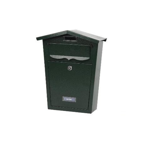 BUZÓN CORREO EXTERIOR VERDE MODELO GARDEN 360X290X105MM