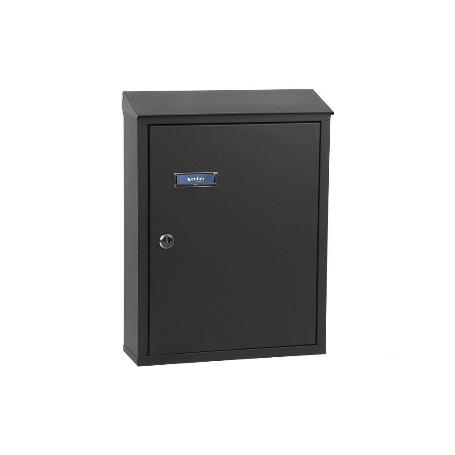 BUZÓN CORREO EXTERIOR NEGRO MODELO POST 385X290X100MM