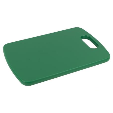 TABLA CORTE CON ASA VERDE 30X20X1.5CM MODELO CHIPS