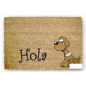 FELPUDO INTERIOR COCO FLOQUEADO 40X60X1.60CM (PERRO HOLA)