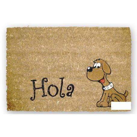 FELPUDO INTERIOR COCO FLOQUEADO 40X60X1.60CM (PERRO HOLA)