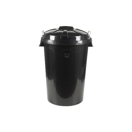 CUBO DE BASURA CON ASAS METÁLICAS 100 L
