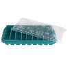 CUBITERA HIELO CON TAPA COLOR TURQUESA 12.5X26X4 CM VENTA UNITARIA