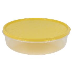 FIAMBRERA TORTILLA REDONDA AMARILLO  24.5X6.5CM   CAJA 6 UNID.