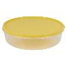 FIAMBRERA TORTILLA REDONDA AMARILLO  24.5X6.5CM   CAJA 6 UNID.