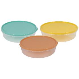 FIAMBRERA TORTILLA REDONDA AMARILLO  24.5X6.5CM VENTA UNITARIA