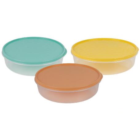 FIAMBRERA TORTILLA REDONDA AMARILLO  24.5X6.5CM VENTA UNITARIA