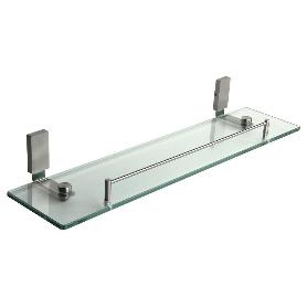 ESTANTE CRISTAL+INOX 304 GAMA MADEIRA SATIN