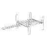 PARRILLA DOBLE INOX 250 X 250MM