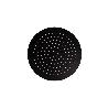 CABEZAL DE DUCHA REDONDO EXTRAFINO DE ACERO INOXIDABLE 304 NEGRO MATE Ø24,5 CM