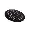 CABEZAL DE DUCHA REDONDO EXTRAFINO DE ACERO INOXIDABLE 304 NEGRO MATE Ø24,5 CM