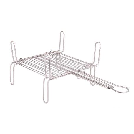 PARRILLA DOBLE INOX 400 X 400MM