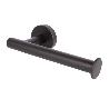 PORTARROLLOS/TOALLERO NEGRO MATE DE ACERO CON DISEÑO REDONDO GAMA RIBEIRA 16,5 X 8 X 5 CM
