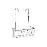 CESTA DUCHA PORTAGEL ACERO INOXIDABLE 304