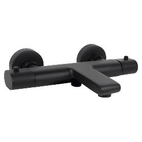 GRIFO TERMOSTATICO BAÑERA NEGRO MATE MODELO KERCH