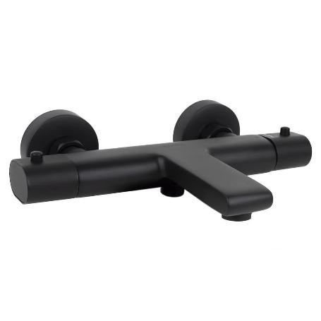 GRIFO TERMOSTATICO BAÑERA NEGRO MATE MODELO KERCH