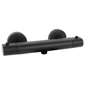 GRIFO TERMOSTATICO DUCHA NEGRO MATE MODELO KERCH