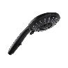 MANGO DUCHA NEGRO MATE 5 FUNCIONES