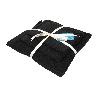 JUEGO DE 3  TOALLAS NEGRO 580 G/M2 GAMA BRILLANTE 30X50  50X100  70X140 CM