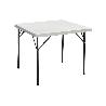 MESA PLEGABLE CUADRADA BLANCA 88X88X74CM