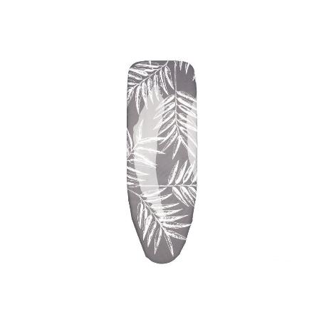 FUNDA ACOLCHADA PARA TABLA DE PLANCHAR 135 X 53 CM RAMAS GRIS BITONAL