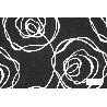 FUNDA ACOLCHADA PARA TABLA DE PLANCHAR 135 X 53 CM ROSAS NEGRAS