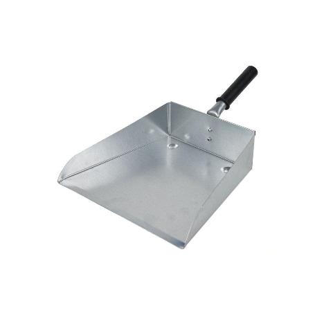 RECOGEDOR METÁLICO CON MANGO CORTO   CAJA 16 UNID.