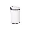 CUBO DE BASURA BLANCO CON SENSOR Y CUBO INTERIOR 30 L 52 X 30,5 CM