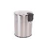 CUBO DE BASURA DE ACERO CON PEDAL Y CUBO INTERIOR 5 L 20,3 X 26,2 CM