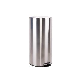 CUBO DE BASURA DE ACERO CON PEDAL Y CUBO INTERIOR 27 L 29,2 X 61,5 CM