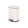 CUBO DE BASURA BEIGE CON PEDAL Y CUBO INTERIOR 5 L 21 X 18,5 X 30 CM