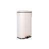 CUBO DE BASURA BEIGE CON PEDAL Y CUBO INTERIOR 30 L 34,2 X 29,3 X 63,5 CM
