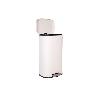 CUBO DE BASURA BEIGE CON PEDAL Y CUBO INTERIOR 30 L 34,2 X 29,3 X 63,5 CM