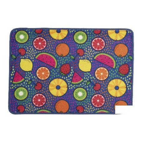 FELPUDO CON ESTAMPADO DIGITAL FRUTAS 50 X 70 CM