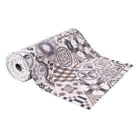 ROLLO DE ALFOMBRA VINILICA DISEÑO ARABESCO 84% VINILO 16% POLIESTER 52 X 20 M