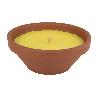 VELA AROMÁTICA DE CITRONELA RECIPIENTE TERRACOTA 300 G   CAJA 6 UNID.